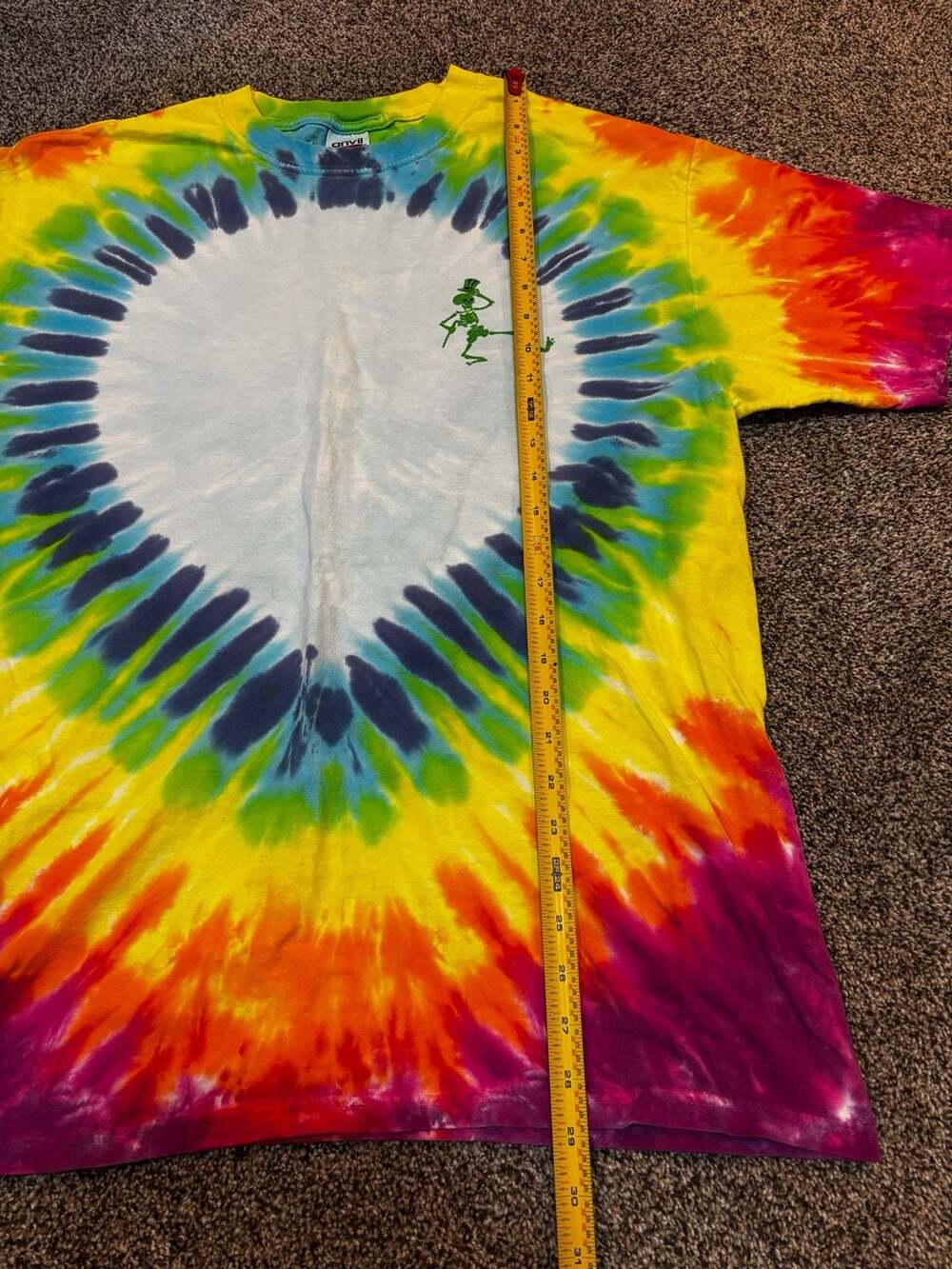 Vintage 1997 Grateful Dead Anrakushi Tie Dye T-Shirt - Picture 3 of 7